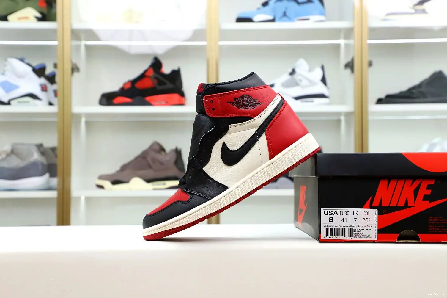 RETRO 'BRED OG HIGH AIR JORDAN Kimikick 1 TOE' 0522